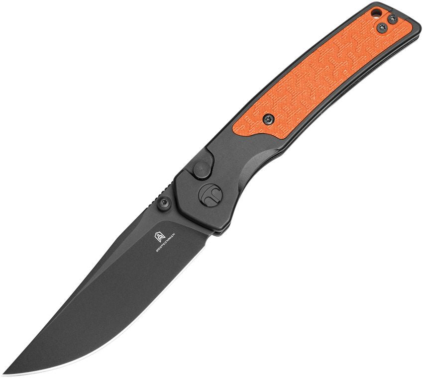 Bestech Knives Icebreaker Button Lock Blk/Org